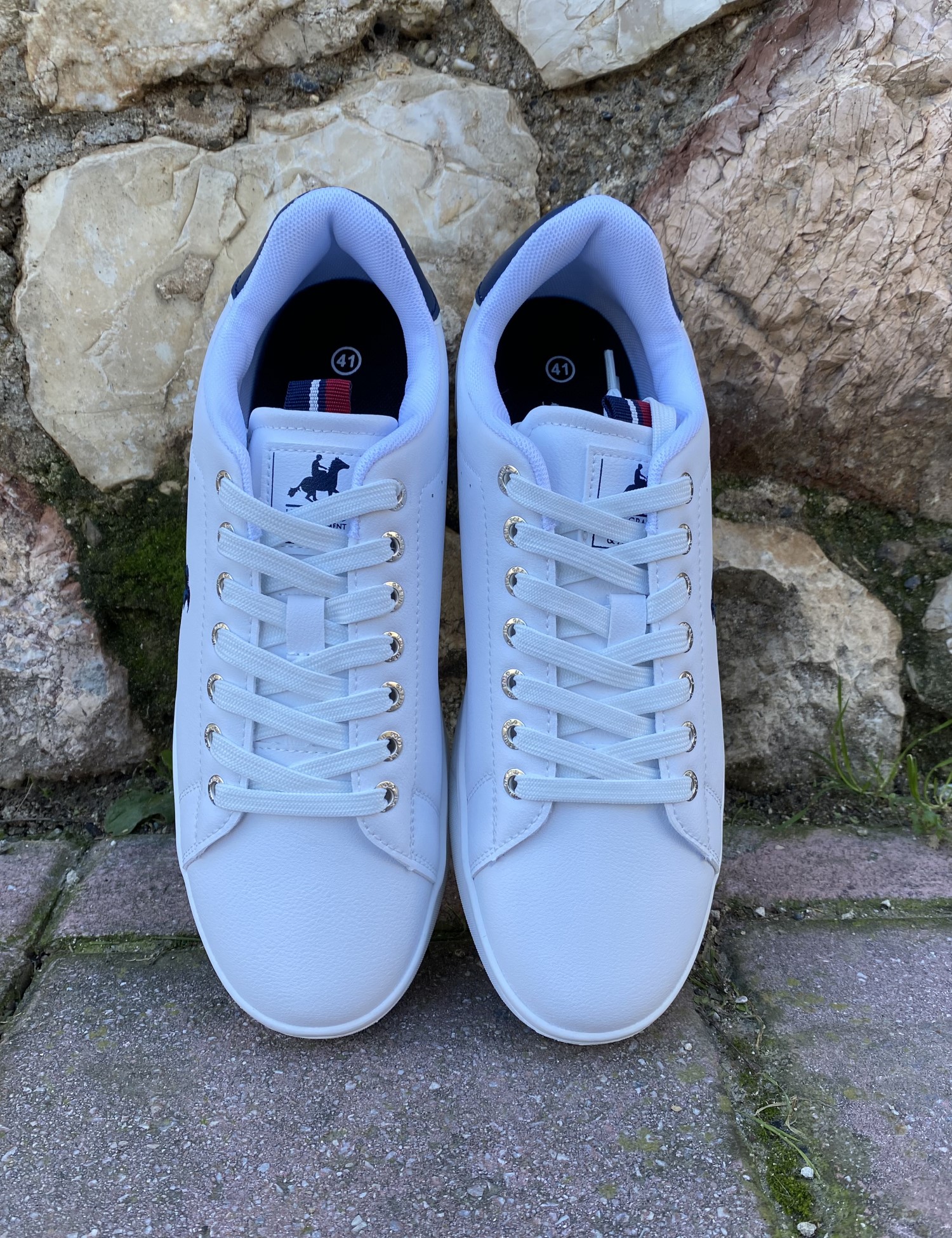 US GRAND POLO ανδρικά λευκά casual sneakers GPM524000 φωτογραφία